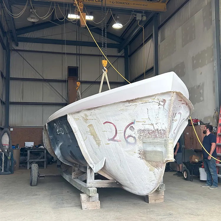 Duffy kit boat in the mold
