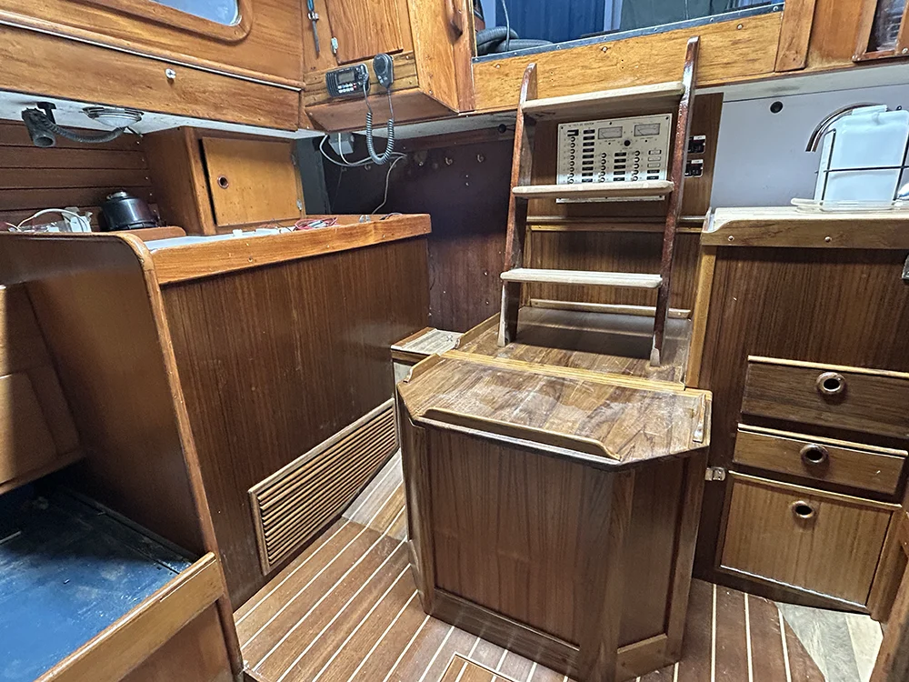 Interior carpentry work at Atlantic Boat