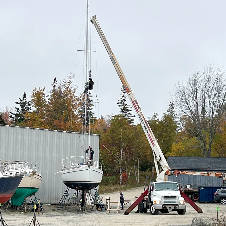 Rigging work at Atlantic Boat