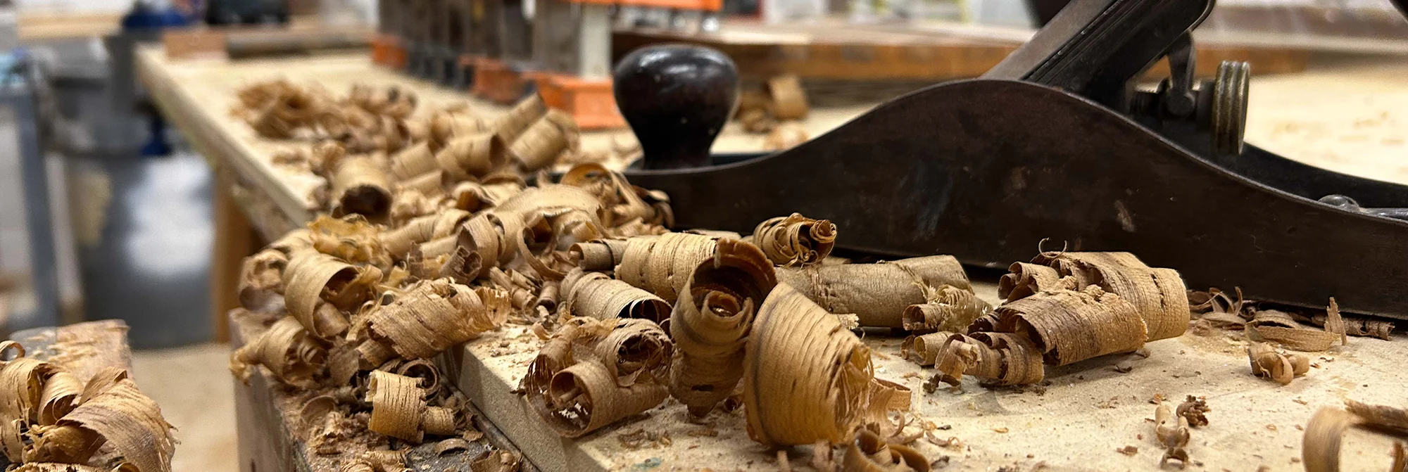 Planer with shavings